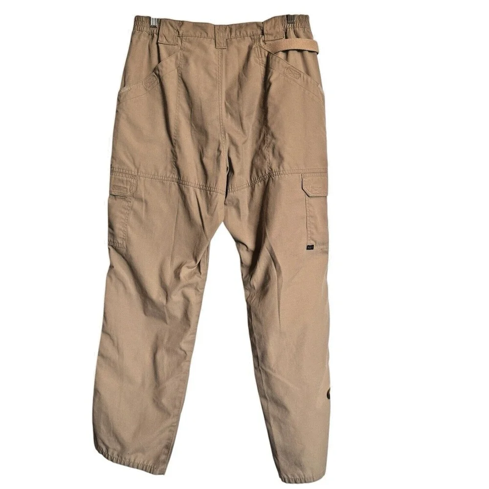 5.11 Tactical‎ Mens Khaki Tan Ripstop Cargo Pants Multi-Pocket Workwear 34x32